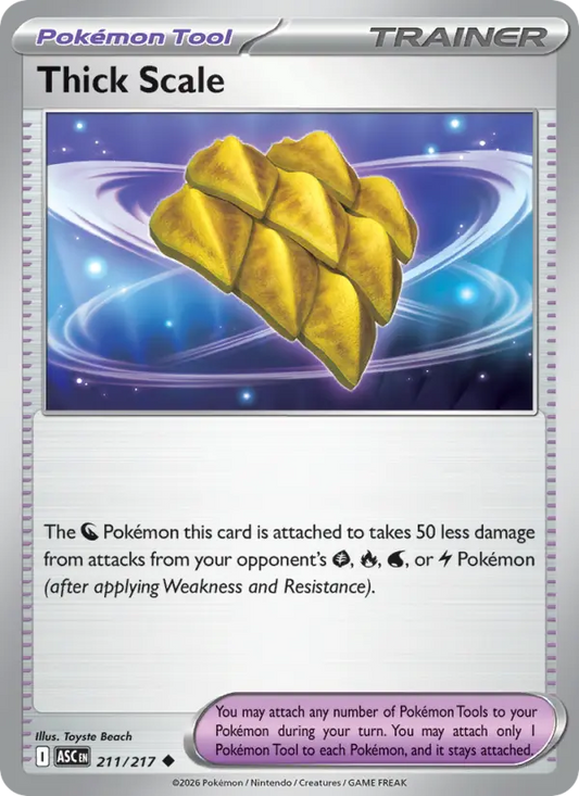 Thick Scale Reverse Holo 211/217 Ascended Heroes Pokémon Card