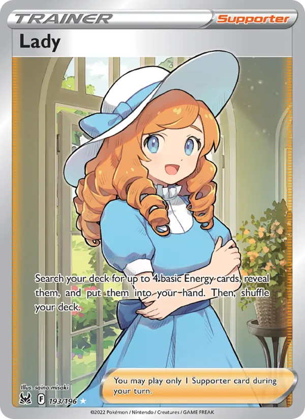 Lady Holo 193/196 Lost Origin Pokémon Card