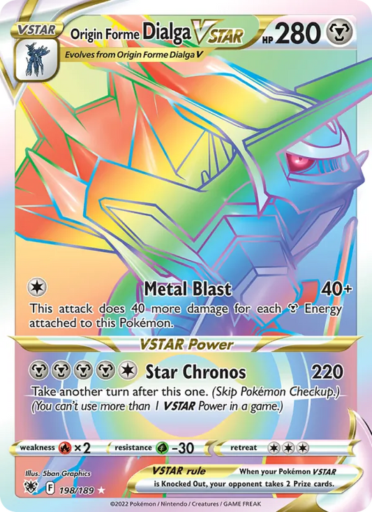 Origin Forme Dialga VSTAR Holo 198/189 Astral Radiance Pokémon Card