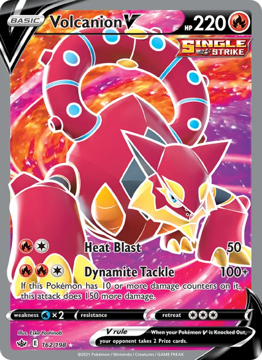 Volcanion V Holo 162/198 Chilling Reign Pokémon Card