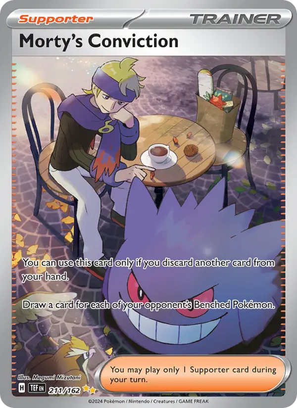 Morty's Conviction Holo 211/162 Temporal Forces Pokémon Card