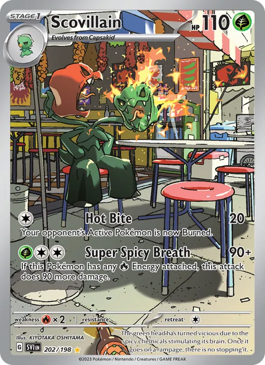 Scovillain Holofoil 202/198 Scarlet & Violet Pokémon Card