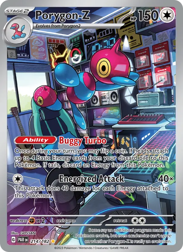 Porygon-Z Holo 214/182 Paradox Rift Pokémon Card
