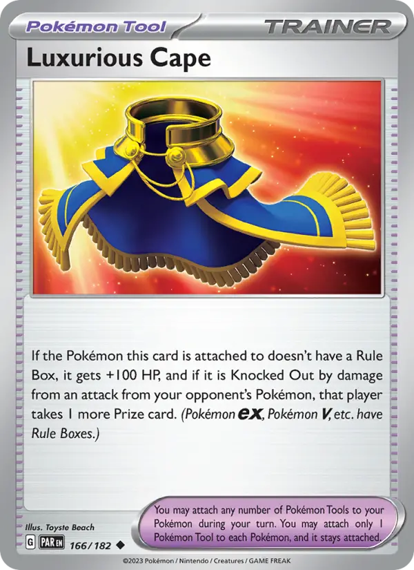 Luxurious Cape Reverse Holo 166/182 Paradox Rift Pokémon Card