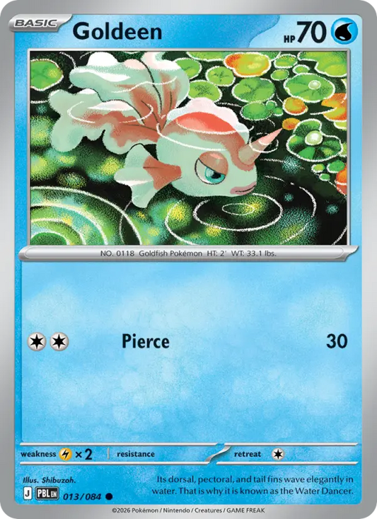 Goldeen Reverse Holo 013/84 Pitch Black Pokémon Card