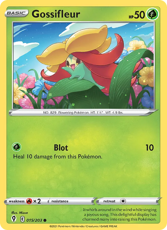 Gossifleur Normal 015/203 Evolving Skies Pokémon Card