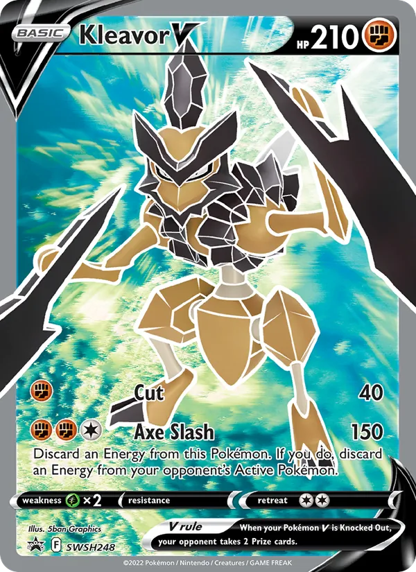 Kleavor V Holo WH248/307 SWSH Black Star Promos Pokémon Card