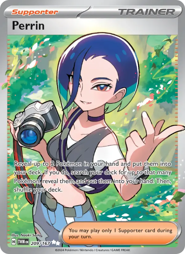 Perrin Holo 209/167 Twilight Masquerade Pokémon Card