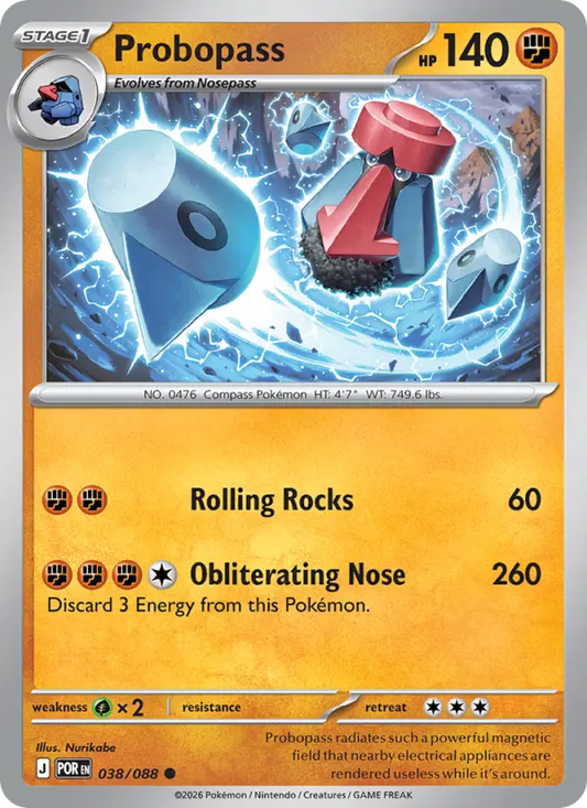 Probopass Reverse Holo 038/88 Perfect Order Pokémon Card