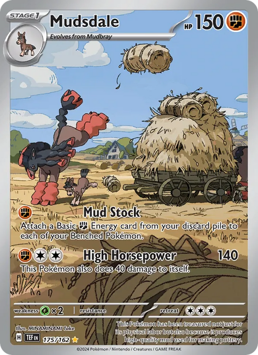 Mudsdale Holo 175/162 Temporal Forces Pokémon Card