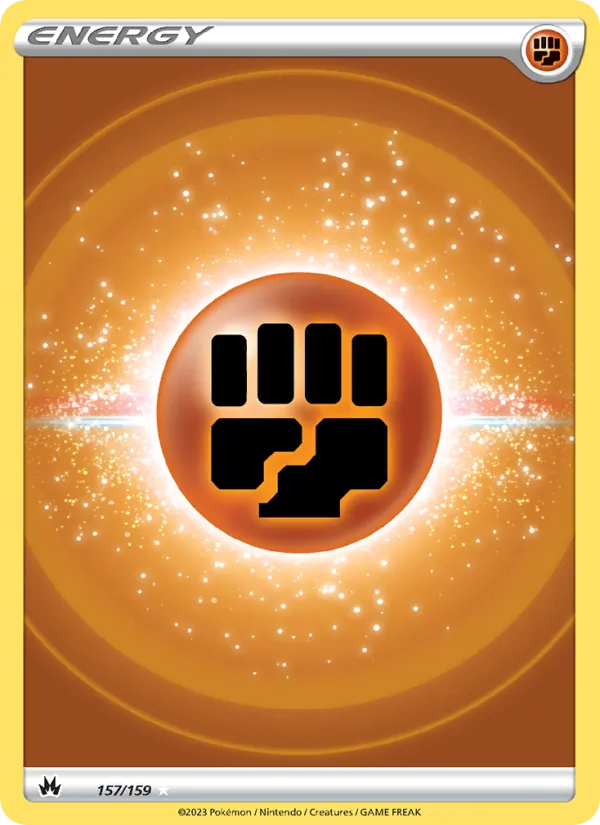 Fighting Energy Holo 157/159 Crown Zenith Pokémon Card