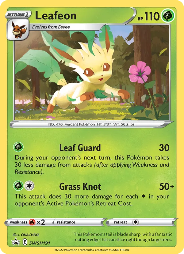 Leafeon Holo WH191/307 SWSH Black Star Promos Pokémon Card