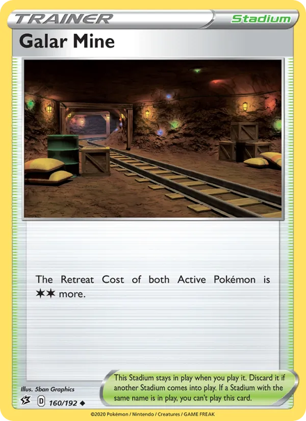 Galar Mine Reverse Holo 160/192 Rebel Clash Pokémon Card