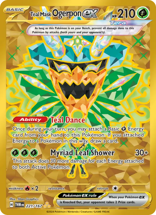 Teal Mask Ogerpon ex (TWM) 221