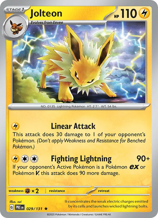 Jolteon Holo 029/131 Prismatic Evolutions Pokémon Card