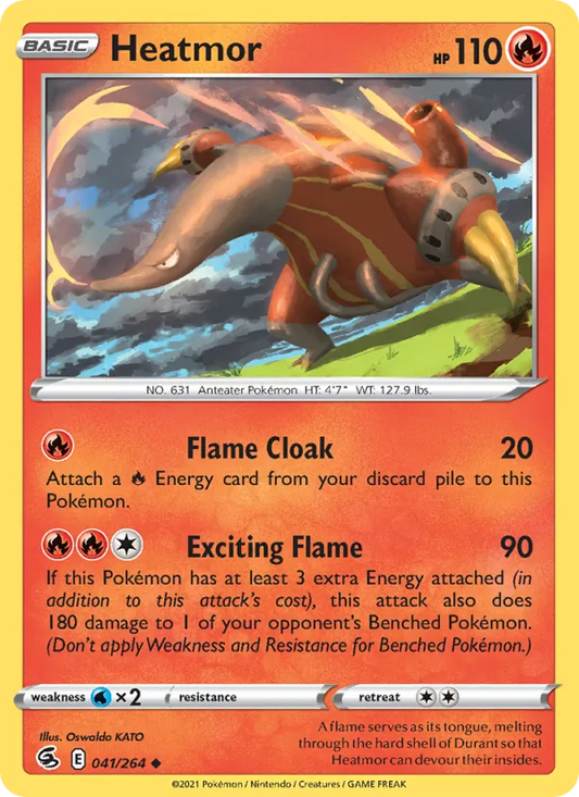 Heatmor Normal 041/264 Fusion Strike Pokémon Card