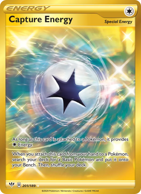 Capture Energy Holo 201/189 Darkness Ablaze Pokémon Card