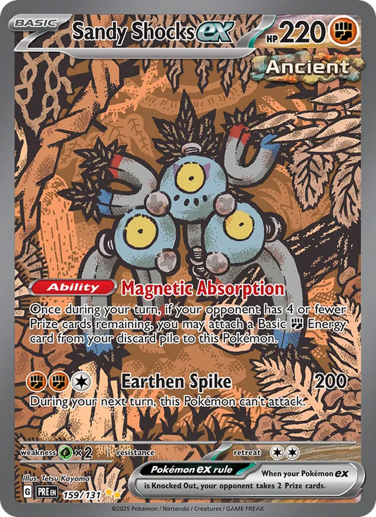 Sandy Shocks ex Holo 159/131 Prismatic Evolutions Pokémon Card