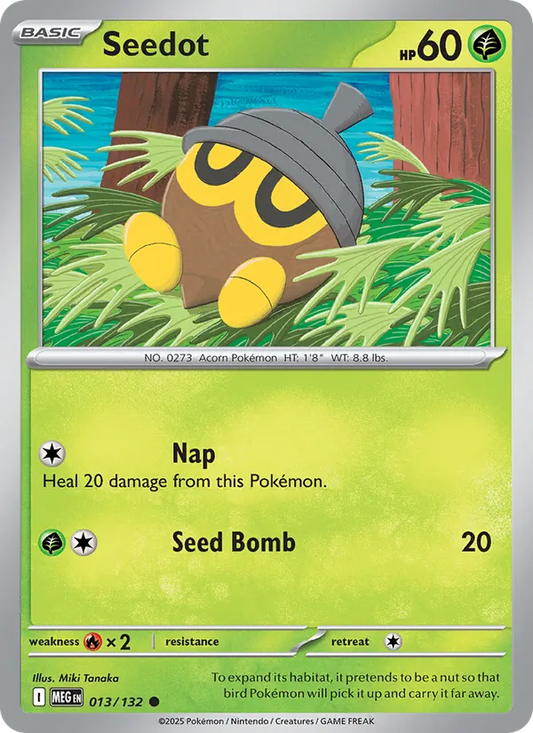 Seedot Normal 013/132 Mega Evolution Pokémon Card