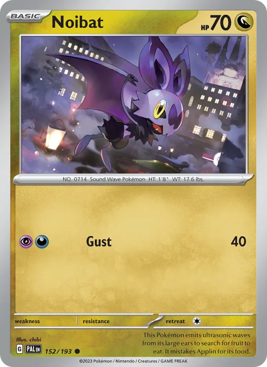 Noibat Normal 152/193 Paldea Evolved Pokémon Card
