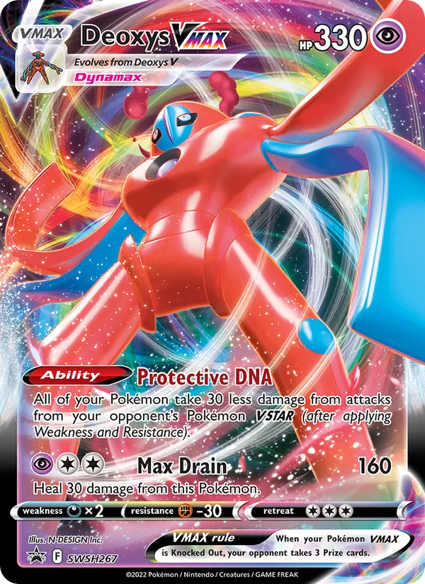 Deoxys VMAX Holo WH267/307 SWSH Black Star Promos Pokémon Card