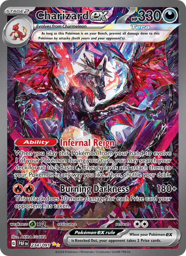 Charizard ex Holo 234/91 Paldean Fates Pokémon Card