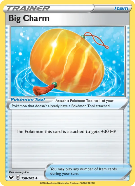 Big Charm Reverse Holo 158/202 Sword & Shield Pokémon Card