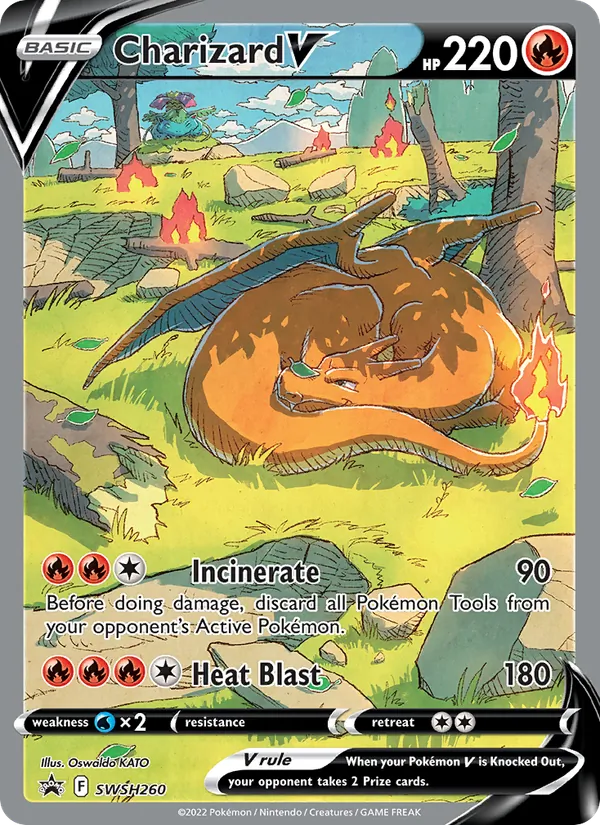Charizard V Holo WH260/307 SWSH Black Star Promos Pokémon Card