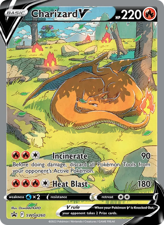 Charizard V Holo WH260/307 SWSH Black Star Promos Pokémon Card