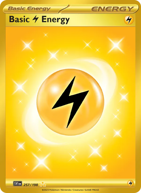 Basic Lightning Energy Holo 257/198 Scarlet & Violet Pokémon Card