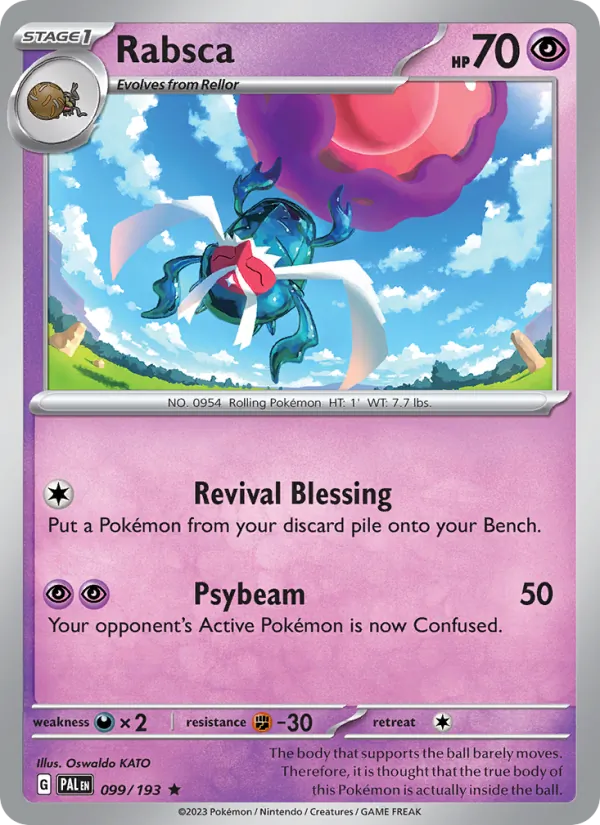 Rabsca Holo 099/193 Paldea Evolved Pokémon Card