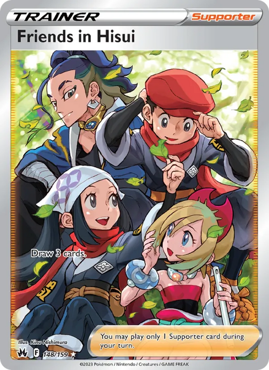 Friends in Hisui Holo 148/159 Crown Zenith Pokémon Card