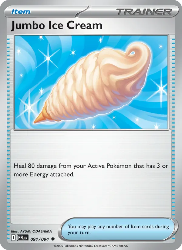 Jumbo Ice Cream Non-Holo 091/94 Phantasmal Flames Pokémon Card