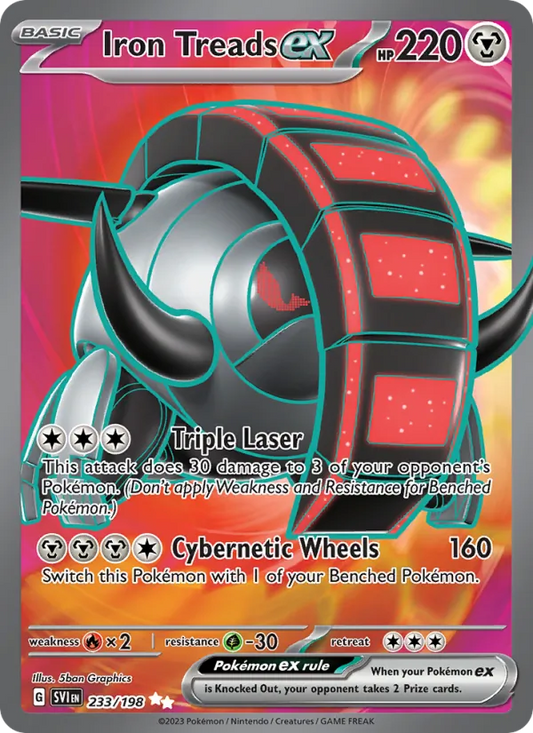 Iron Treads ex Holo 233/198 Scarlet & Violet Pokémon Card