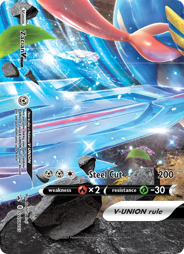 Zacian V-UNION Holo WH165/307 SWSH Black Star Promos Pokémon Card