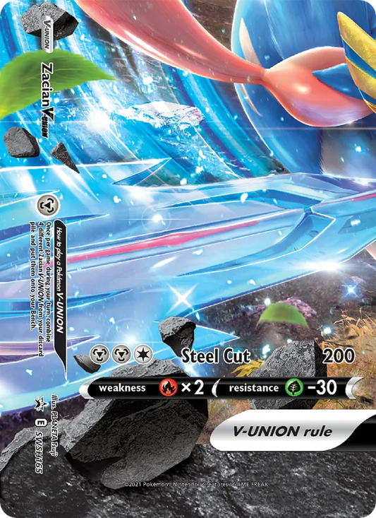 Zacian V-UNION Holo WH165/307 SWSH Black Star Promos Pokémon Card