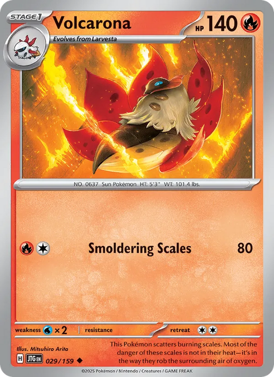 Volcarona Normal 029/159 Journey Together Pokémon Card