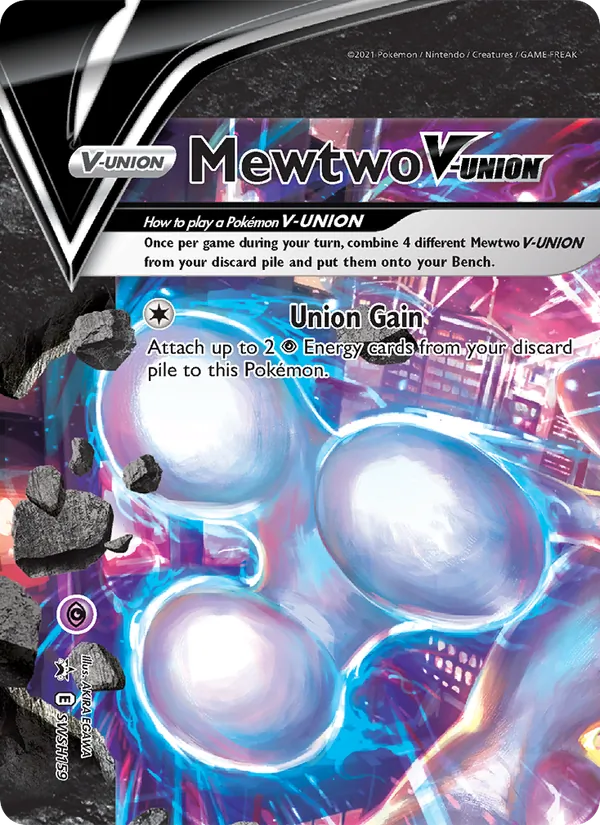 Mewtwo V-UNION Holo WH159/307 SWSH Black Star Promos Pokémon Card
