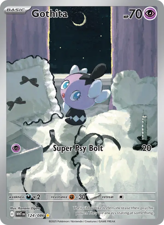 Gothita Holo 124/86 White Flare Pokémon Card