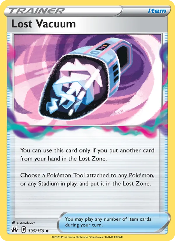 Lost Vacuum Reverse Holo 135/159 Crown Zenith Pokémon Card