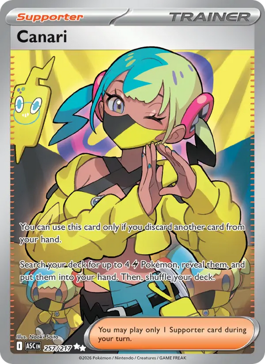 Canari Holo 257/217 Ascended Heroes Pokémon Card