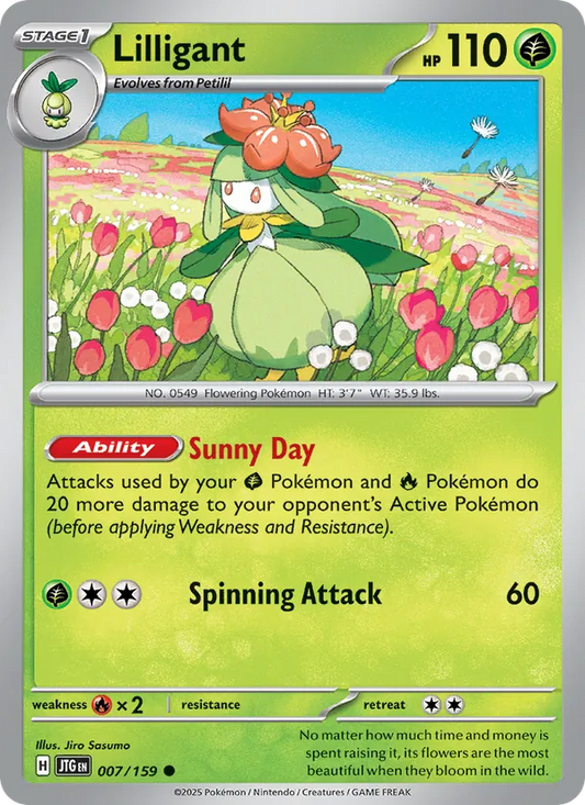 Lilligant Normal 007/159 Journey Together Pokémon Card