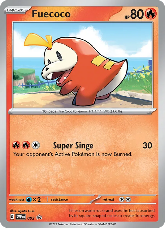 Fuecoco Holo 002/225 SVP Black Star Promos Pokémon Card