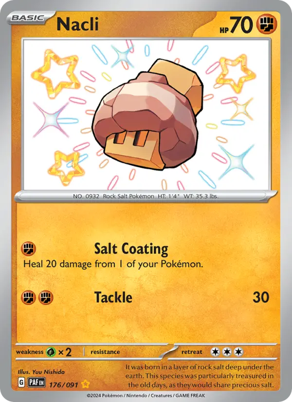 Nacli Holo 176/91 Paldean Fates Pokémon Card