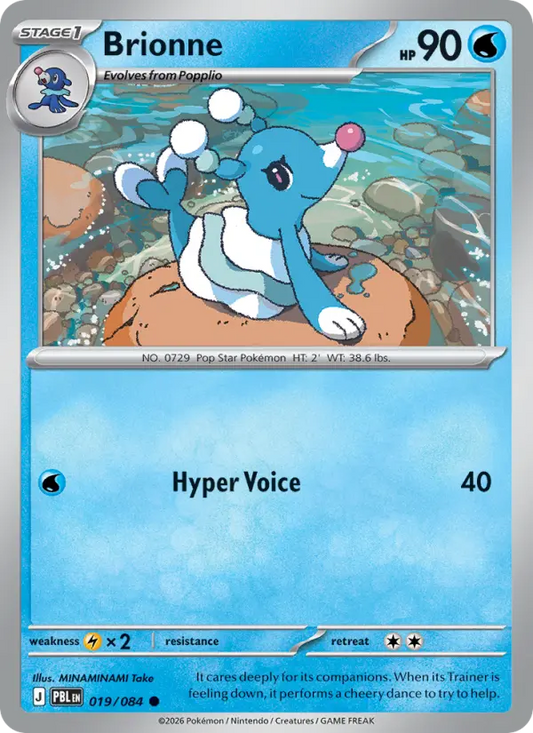 Brionne Reverse Holo 019/84 Pitch Black Pokémon Card