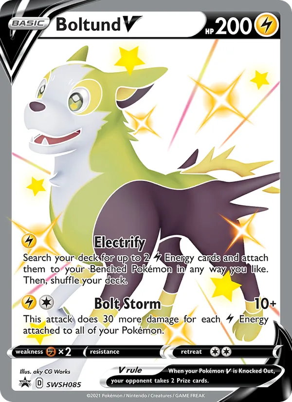 Boltund V Holo WH085/307 SWSH Black Star Promos Pokémon Card