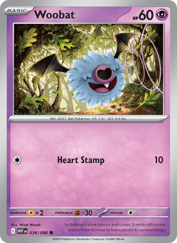 Woobat (WHT) 036