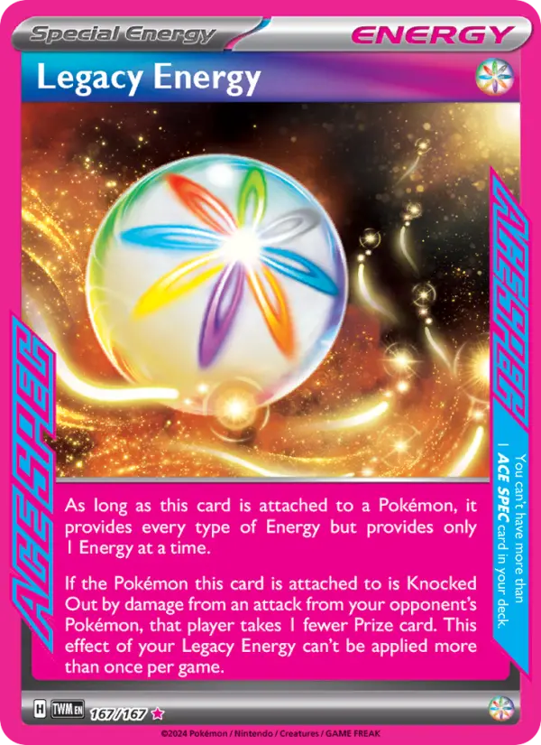 Legacy Energy Holo 167/167 Twilight Masquerade Pokémon Card