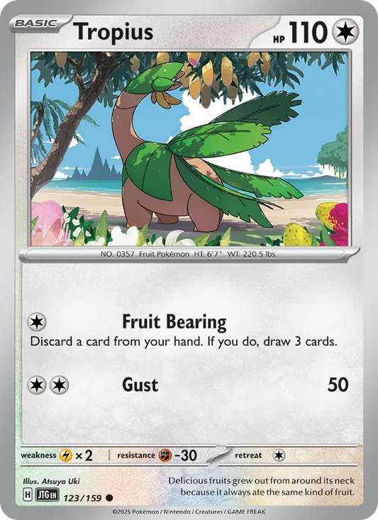 Tropius Normal 123/159 Journey Together Pokémon Card