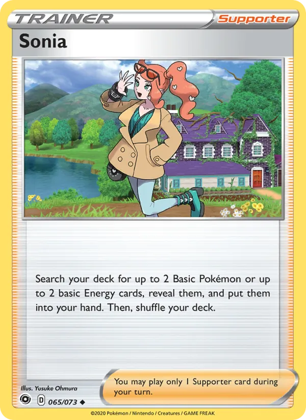 Sonia Reverse Holo 065/73 Champion's Path Pokémon Card